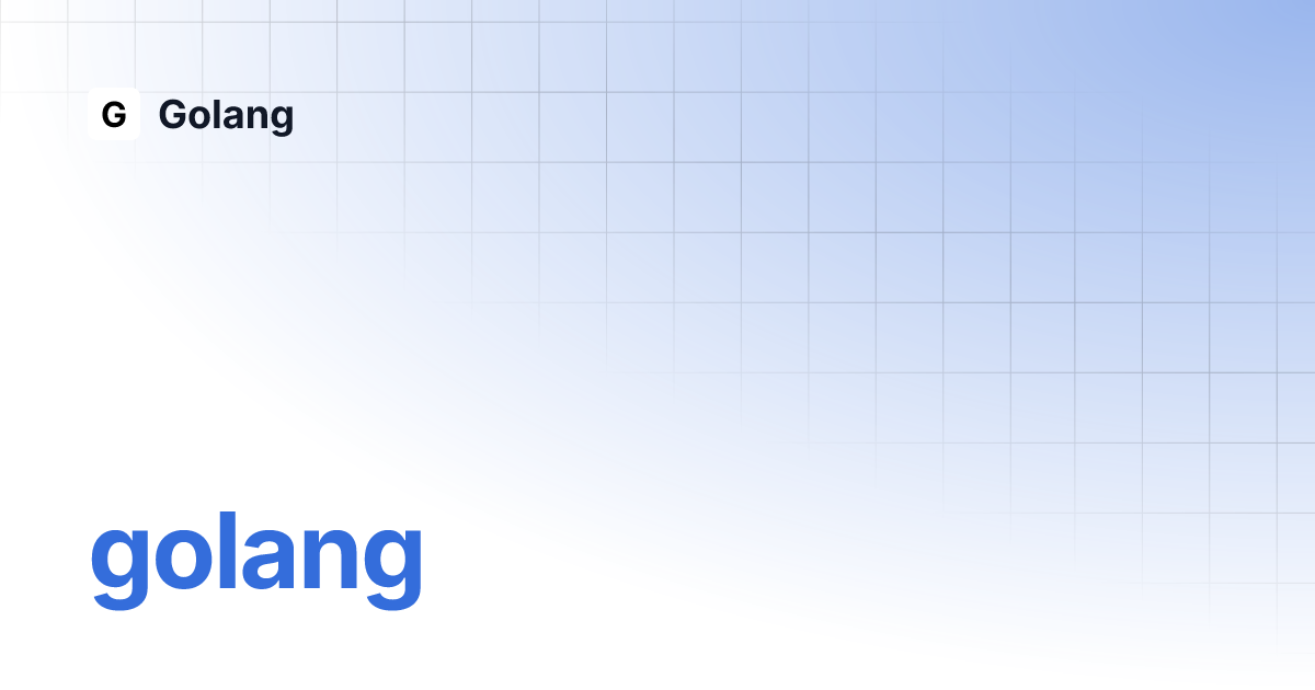 Golang golang
